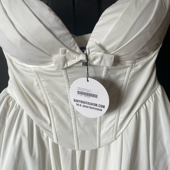 BabyBoo Prim Midi Dress in Ivory - Picture 3 of 3